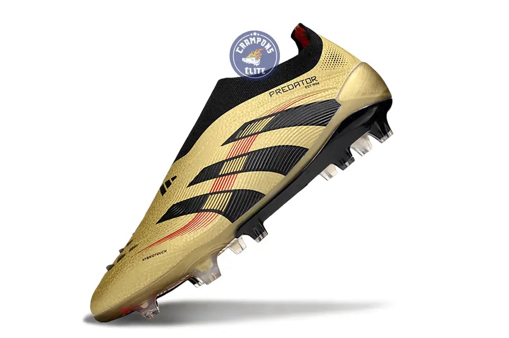 Image of Predator Elite Laceless FG - Or/Noir/Rouge