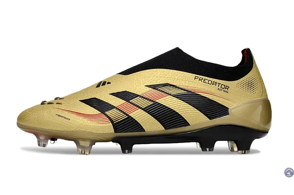 Image of Predator Elite Laceless FG - Or/Noir/Rouge