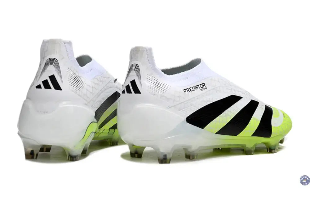 Predator Elite Laceless FG Radiant Blaze - Blanc/Noir/Vert