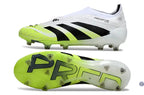 Predator Elite Laceless FG Radiant Blaze - Blanc/Noir/Vert