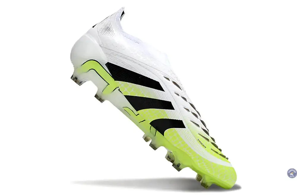 Predator Elite Laceless FG Radiant Blaze - Blanc/Noir/Vert