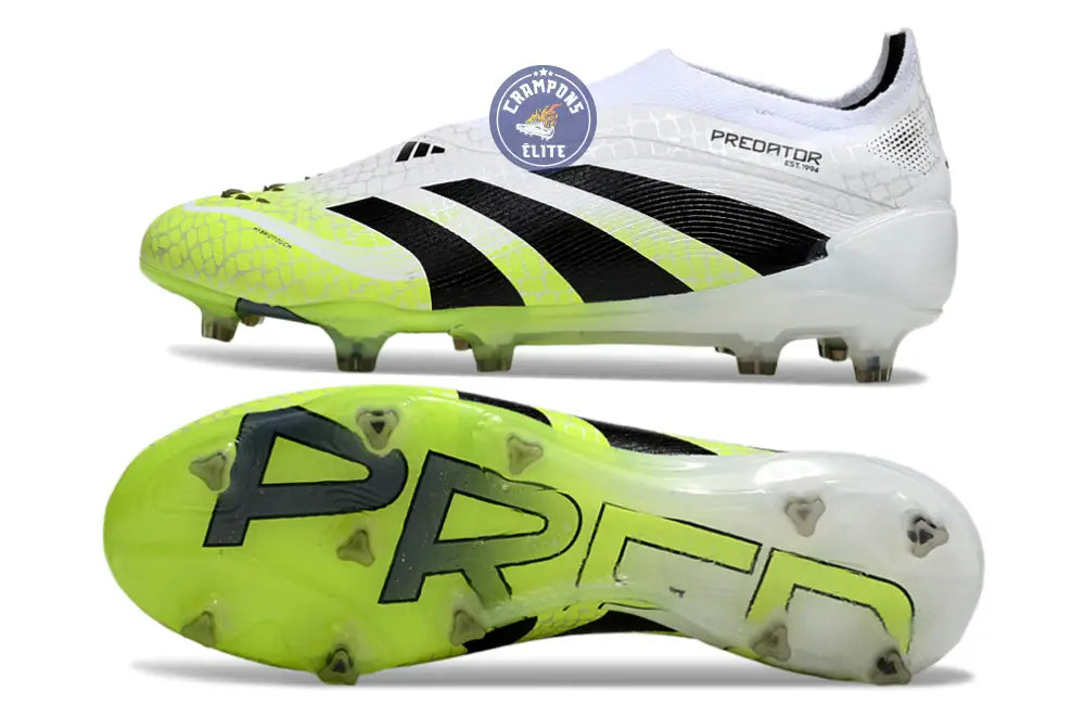 Image of Predator Elite Laceless FG Radiant Blaze - Blanc/Noir/Vert