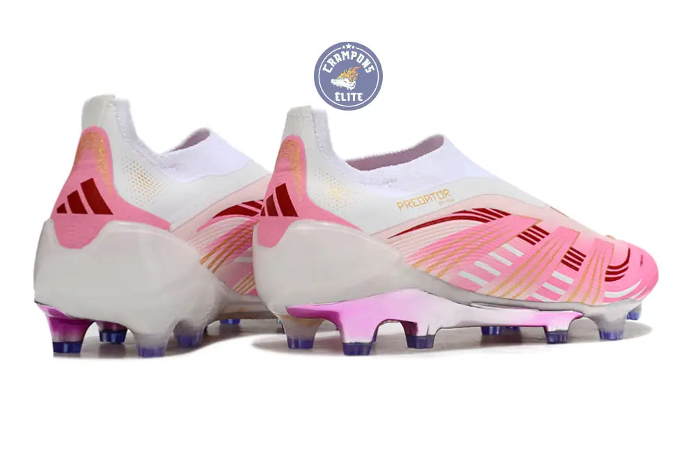 Image of Predator Elite Laceless FG Rose/Blanc/Or