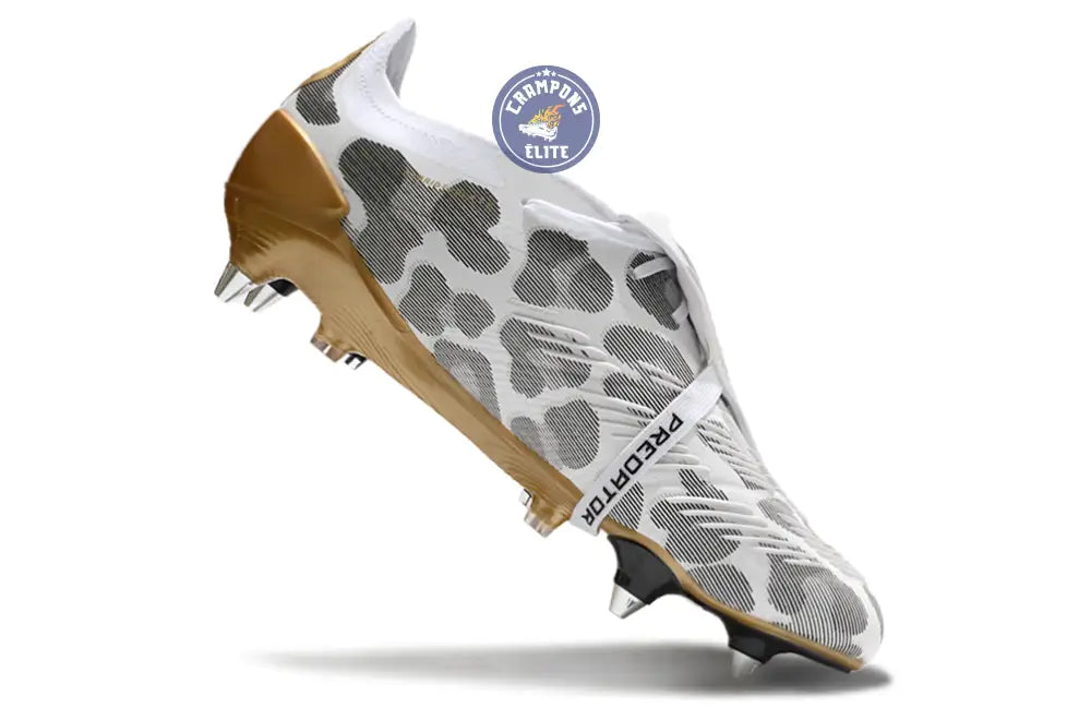 Image of Predator Elite SG - Blanc/Doré/Gris/Noir