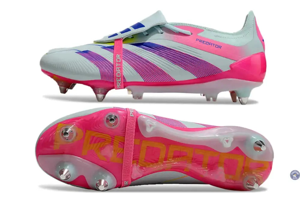 Image of Predator Elite SG - Blanc/Rose/Violet/Bleu/Jaune
