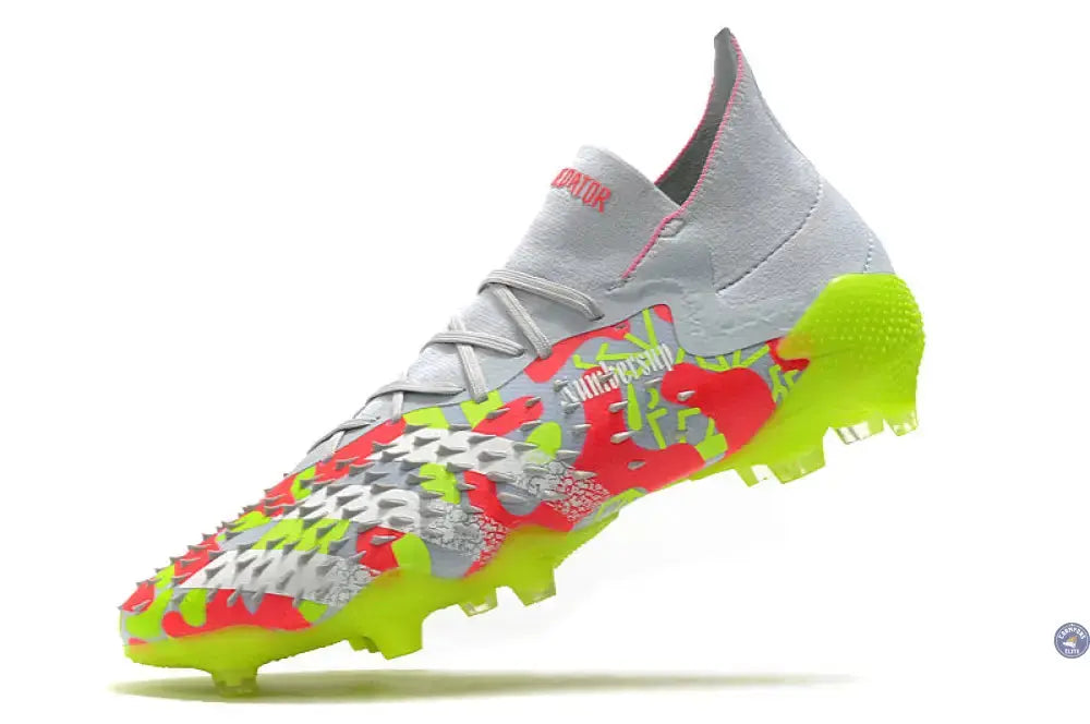 Image of Predator Freak.1 FG - Blanc/Rouge/Jaune Fluo