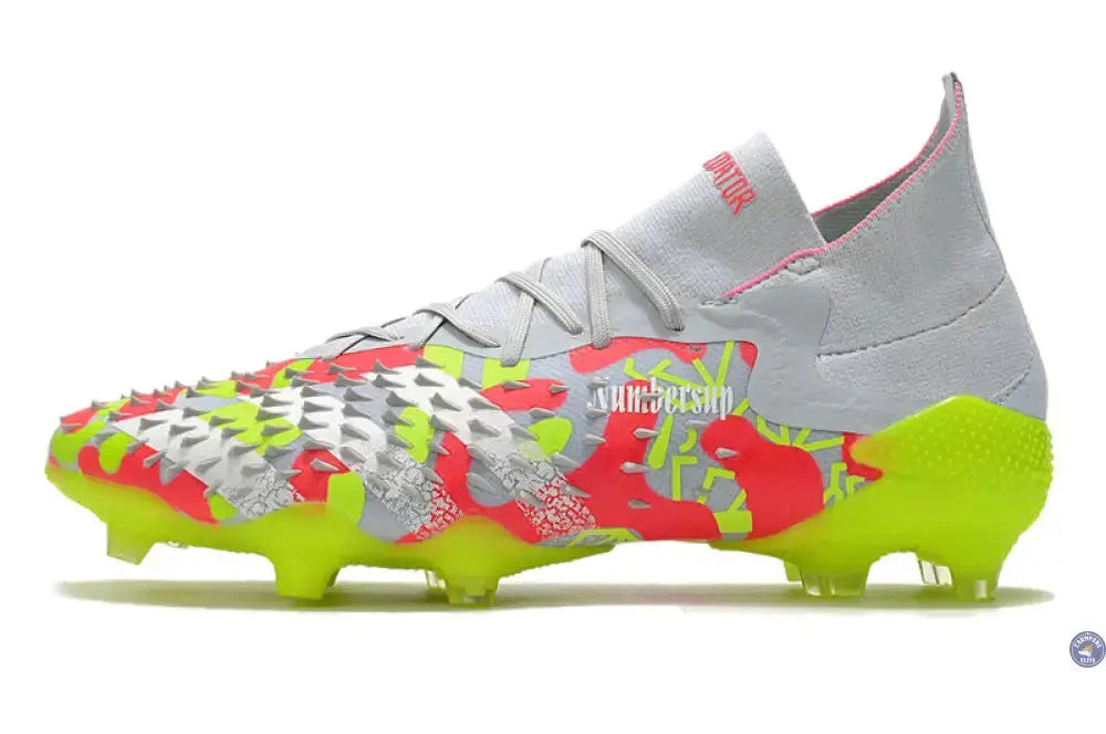 Image of Predator Freak.1 FG - Blanc/Rouge/Jaune Fluo