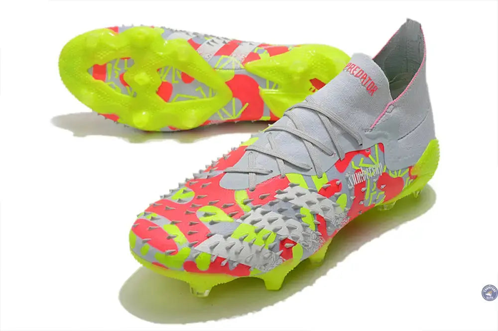 Predator Freak.1 FG - Blanc/Rouge/Jaune Fluo