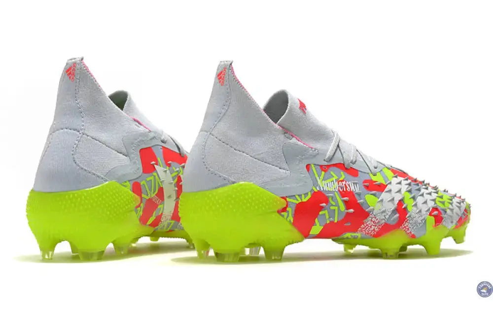 Predator Freak.1 FG - Blanc/Rouge/Jaune Fluo