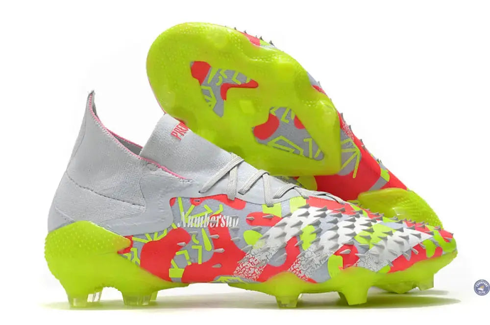 Image of Predator Freak.1 FG - Blanc/Rouge/Jaune Fluo
