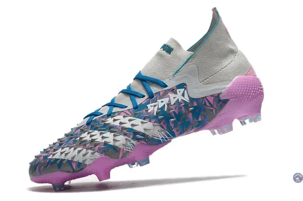 Predator Freak.1 FG - Bleu/Rose/Gris