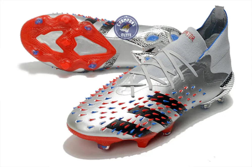 Predator Freak.1 FG Showpiece - Argenté/Noir/Rouge