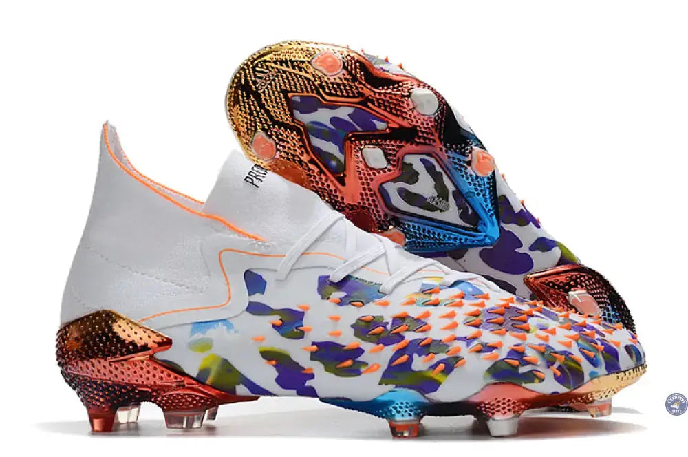 Image of Predator Freak.1 Vegan FG Paul Pogba X Stella McCartney - Blanc/Noir/Orange ÉDITION LIMITÉE