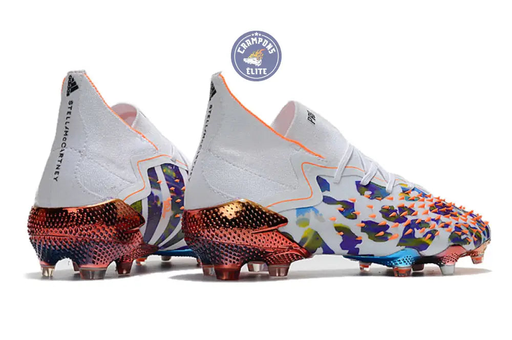 Image of Predator Freak.1 Vegan FG Paul Pogba X Stella McCartney - Blanc/Noir/Orange ÉDITION LIMITÉE