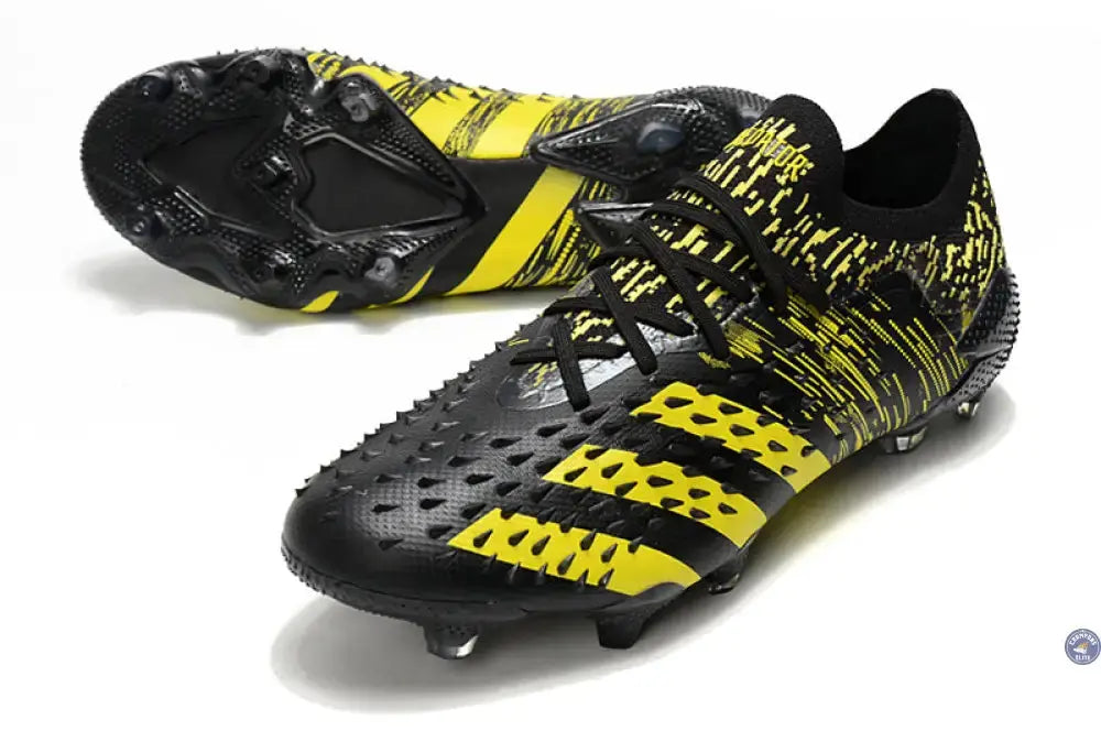 Predator Freak Basse Lacets FG - Noir/Jaune