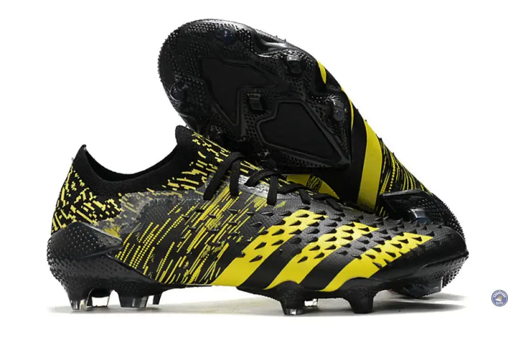 Image of Predator Freak Basse Lacets FG - Noir/Jaune
