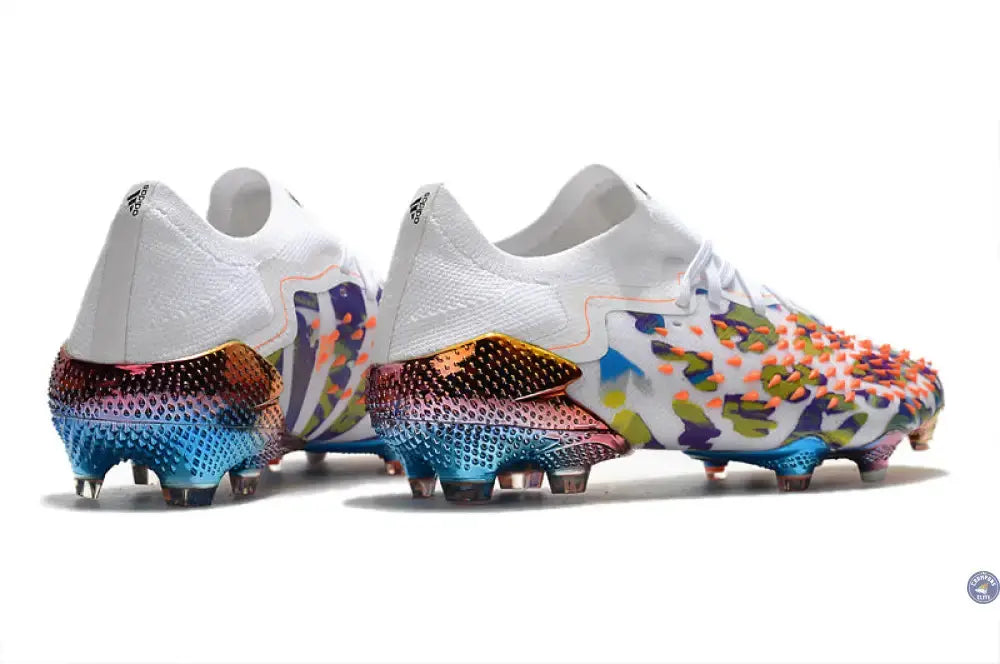 Predator Freak Basse Lacets FG Paul Pogba X Stella McCartney - Blanc/Noir/Orange ÉDITION LIMITÉE