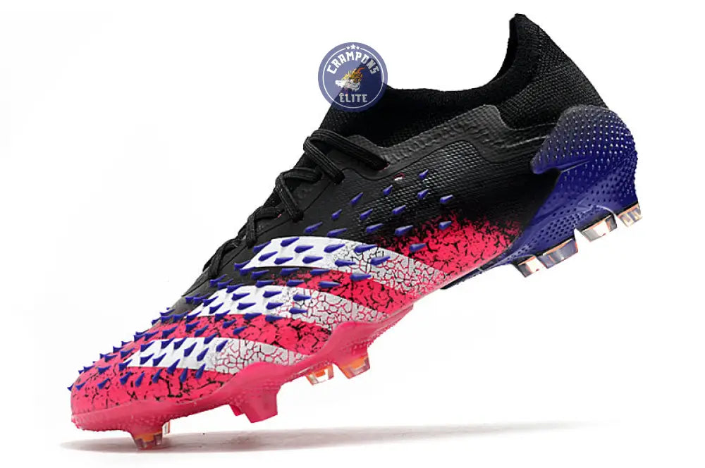 Image of Predator Freak Basse Lacets FG Superspectral - Noir/Blanc/Rose