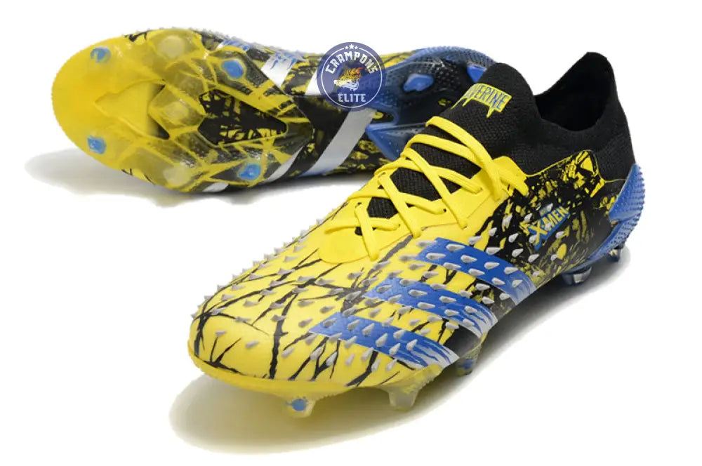 Image of Predator Freak Basse Lacets FG X-Men Wolverine - Jaune/Bleu/Noir ÉDITION LIMITÉE