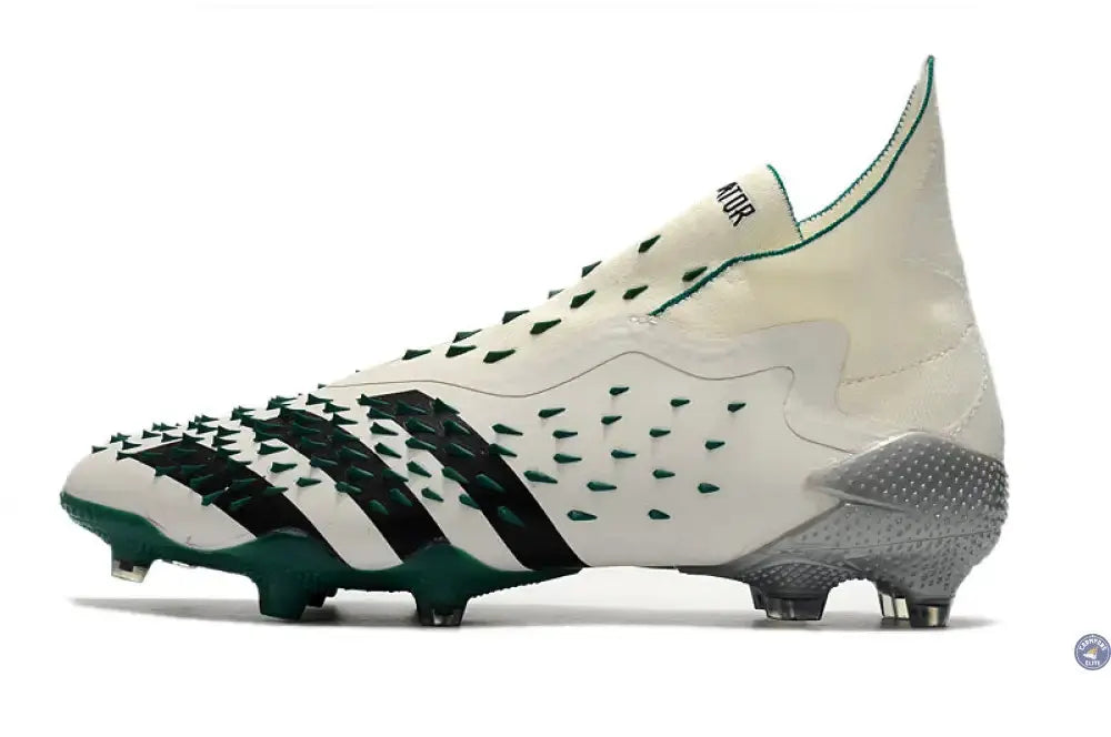 Predator Freak Laceless FG Equipment - Blanc/Noir/Vert ÉDITION LIMITÉE