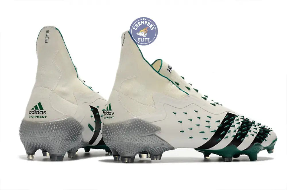 Image of Predator Freak Laceless FG Equipment - Blanc/Noir/Vert ÉDITION LIMITÉE