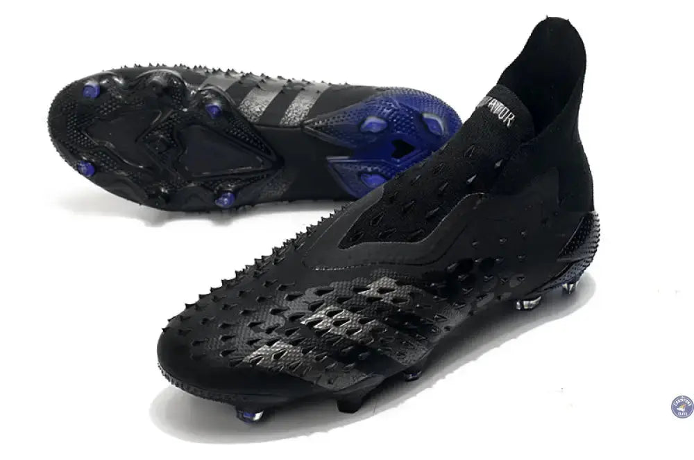 Predator Freak Laceless FG Escapelight - Noir/Argenté