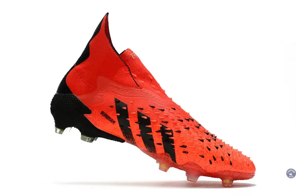 Image of Predator Freak Laceless FG Meteorite - Rouge/Noir/Rouge