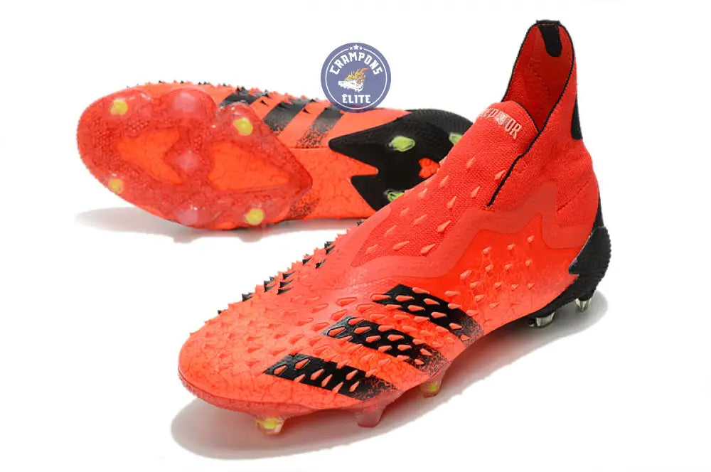 Image of Predator Freak Laceless FG Meteorite - Rouge/Noir/Rouge