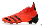 Predator Freak Laceless FG Meteorite - Rouge/Noir/Rouge