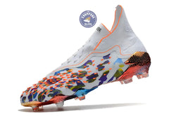 Image of Predator Freak Laceless FG Paul Pogba X Stella McCartney - Blanc/Noir/Orange ÉDITION LIMITÉE