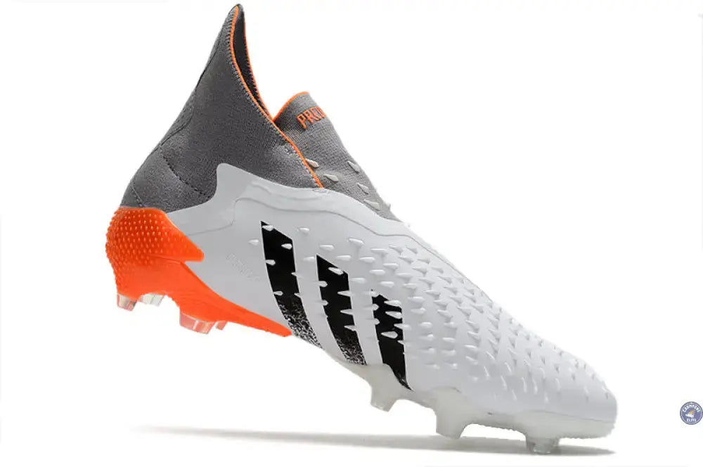 Image of Predator Freak Laceless FG White Spark - Blanc/Argenté/Rouge