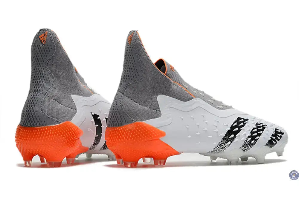 Predator Freak Laceless FG White Spark - Blanc/Argenté/Rouge