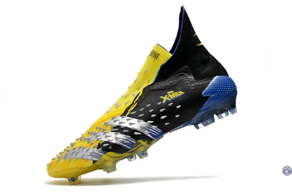 Predator Freak Laceless FG X-Men Wolverine - Jaune/Argenté/Noir ÉDITION LIMITÉE