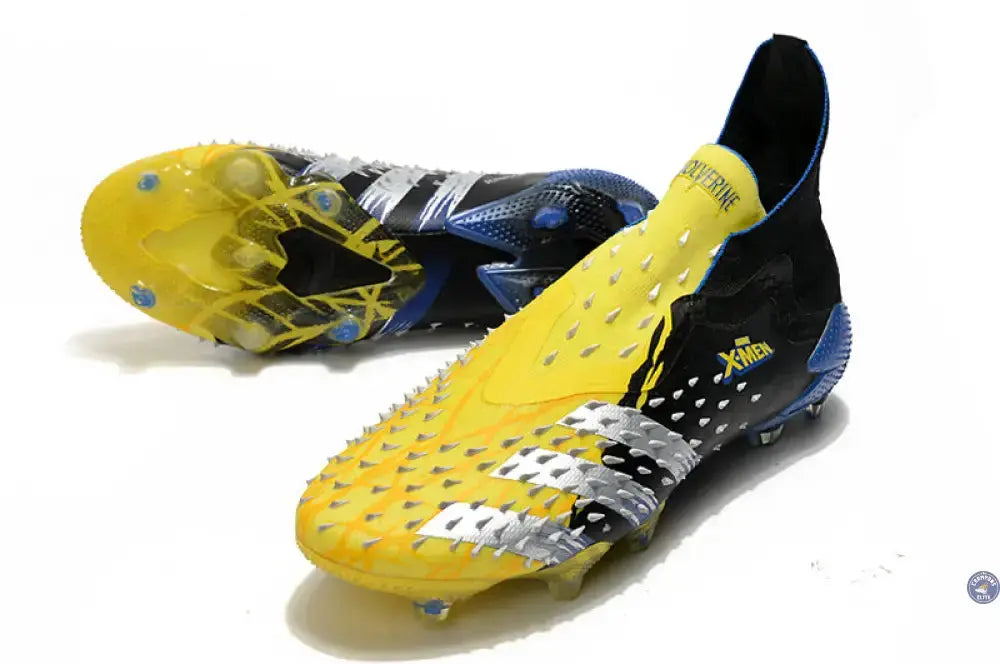 Predator Freak Laceless FG X-Men Wolverine - Jaune/Argenté/Noir ÉDITION LIMITÉE