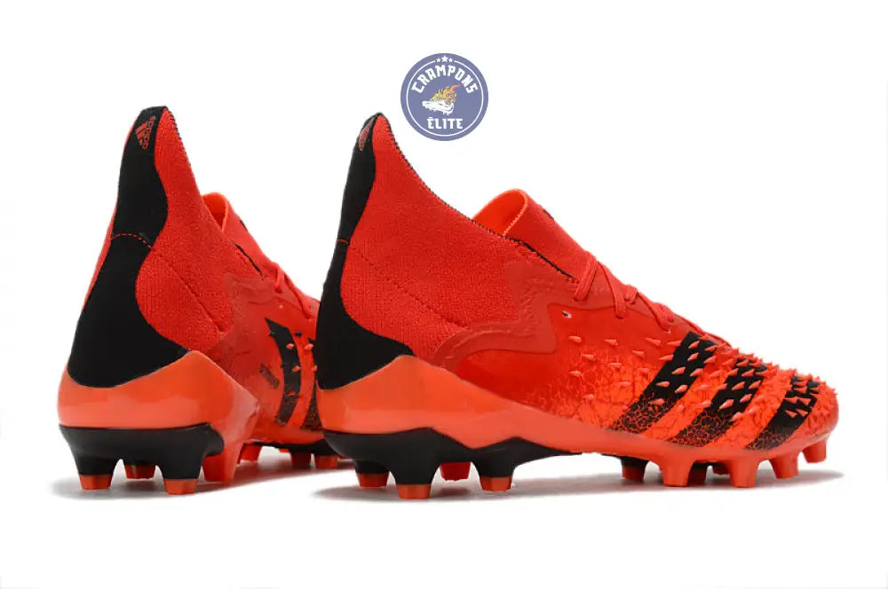 Image of Predator Freak Lacets FG Meteorite - Rouge/Noir/Rouge