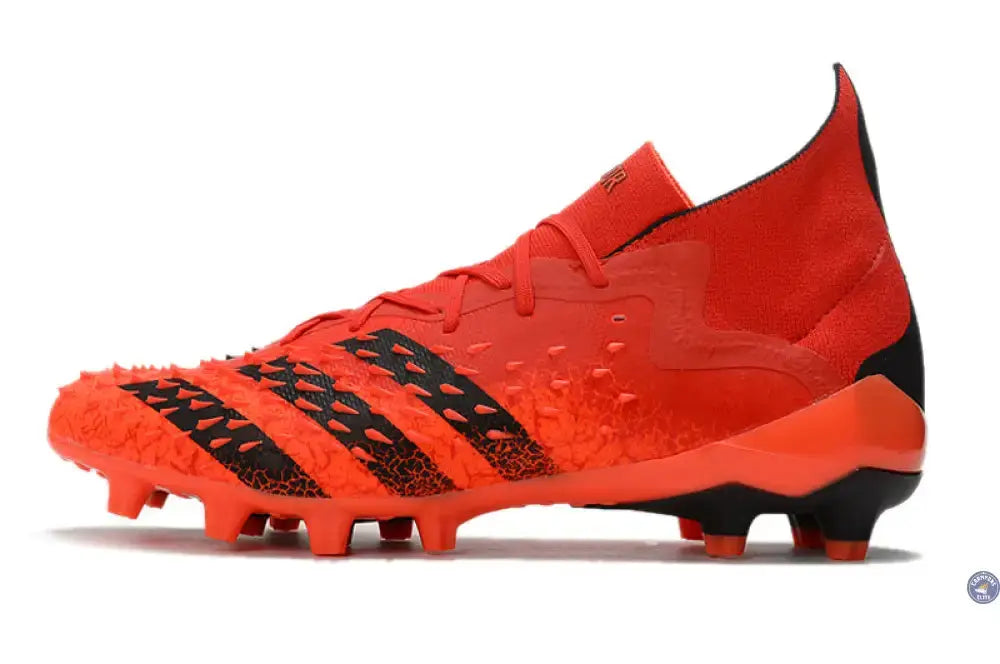 Image of Predator Freak Lacets FG Meteorite - Rouge/Noir/Rouge