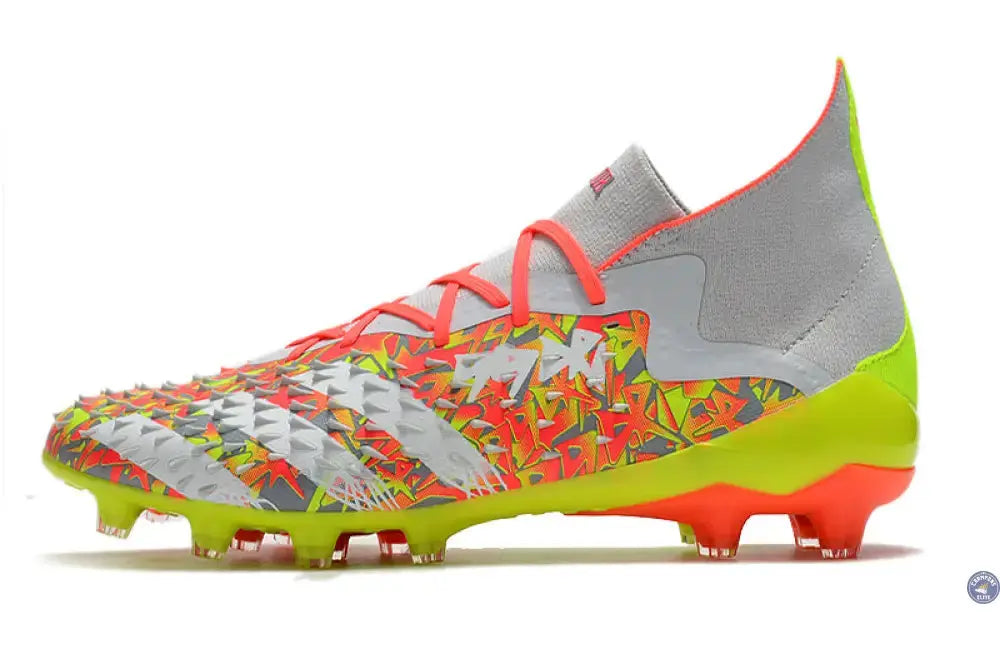 Image of Predator Freak Lacts FG Numbers Up - Gris/Blanc/Jaune