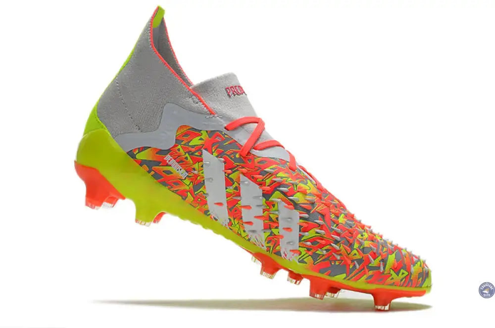 Image of Predator Freak Lacts FG Numbers Up - Gris/Blanc/Jaune