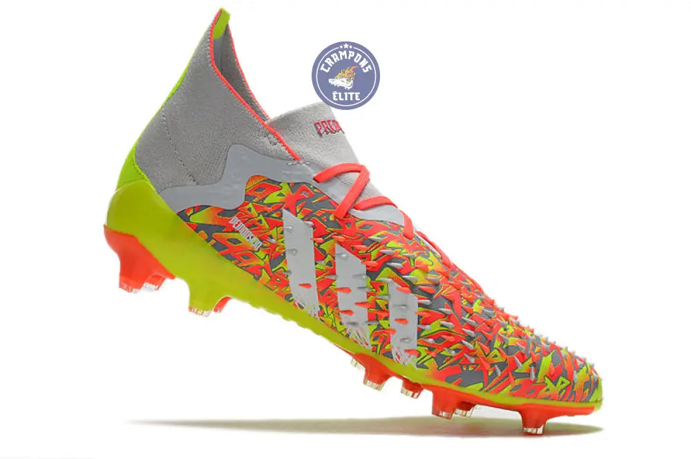 Image of Predator Freak Lacts FG Numbers Up - Gris/Blanc/Jaune