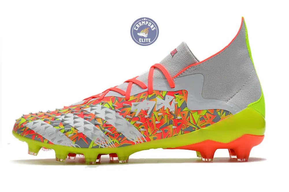 Image of Predator Freak Lacts FG Numbers Up - Gris/Blanc/Jaune