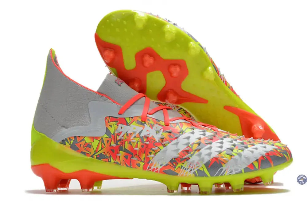 Image of Predator Freak Lacts FG Numbers Up - Gris/Blanc/Jaune