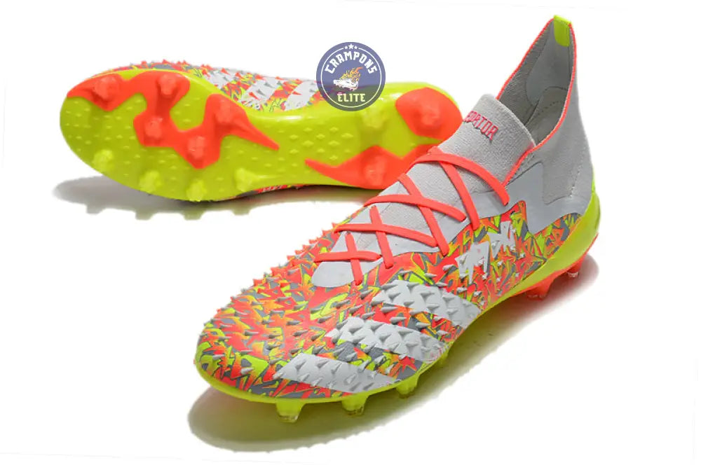Predator Freak Lacts FG Numbers Up - Gris/Blanc/Jaune