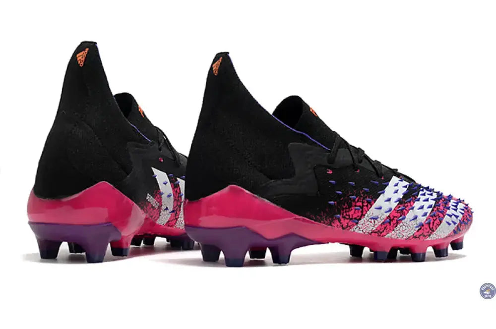 Image of Predator Freak Lacets FG Superspectral - Noir/Blanc/Rose