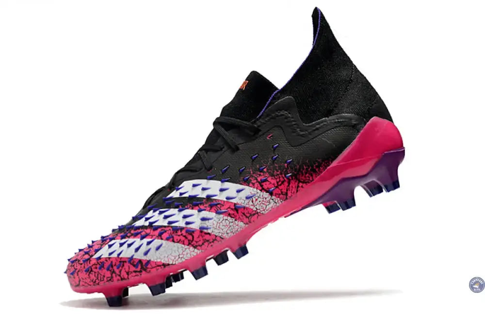 Image of Predator Freak Lacets FG Superspectral - Noir/Blanc/Rose