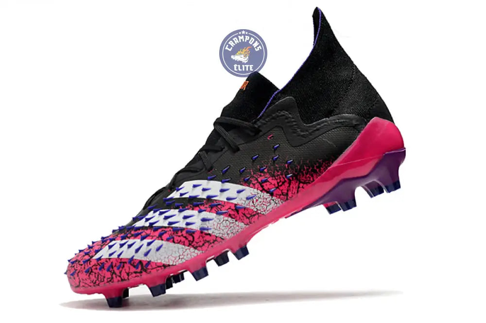 Image of Predator Freak Lacets FG Superspectral - Noir/Blanc/Rose