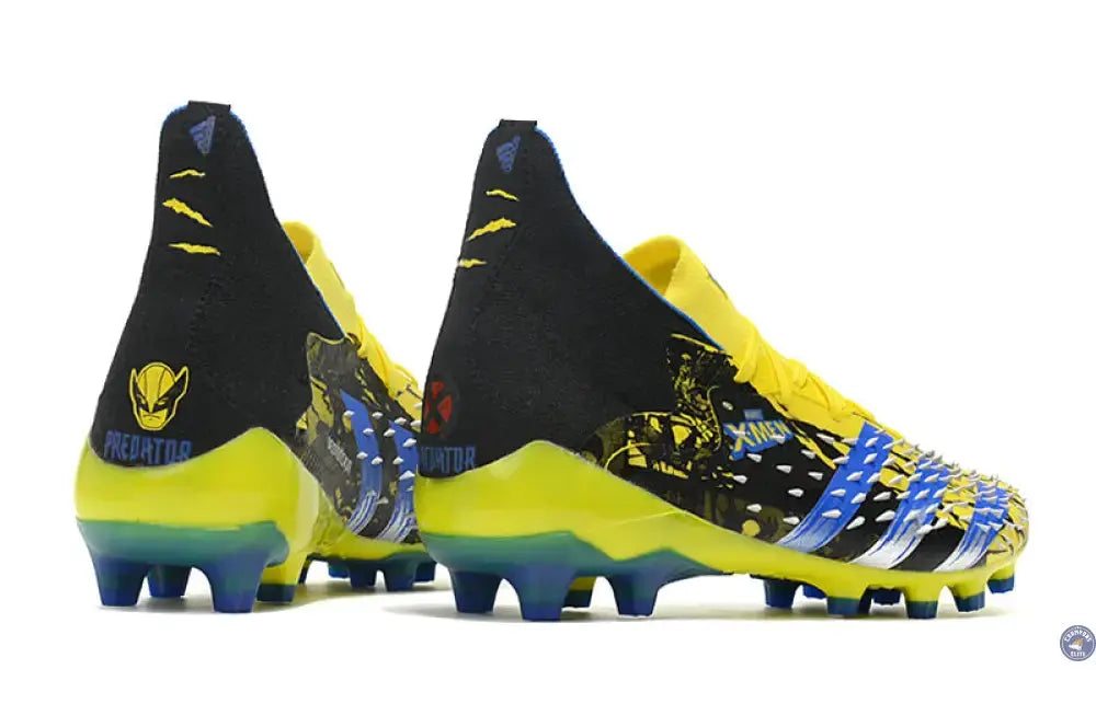 Image of Predator Freak Lacets FG X-Men Wolverine - Jaune/Bleu/Noir ÉDITION LIMITÉE