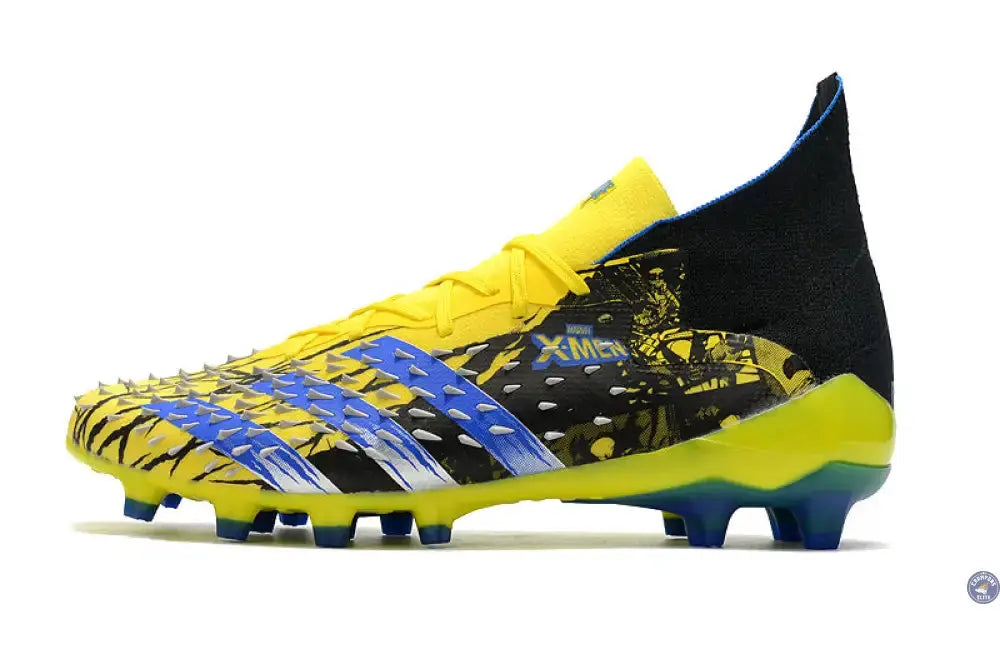 Image of Predator Freak Lacets FG X-Men Wolverine - Jaune/Bleu/Noir ÉDITION LIMITÉE
