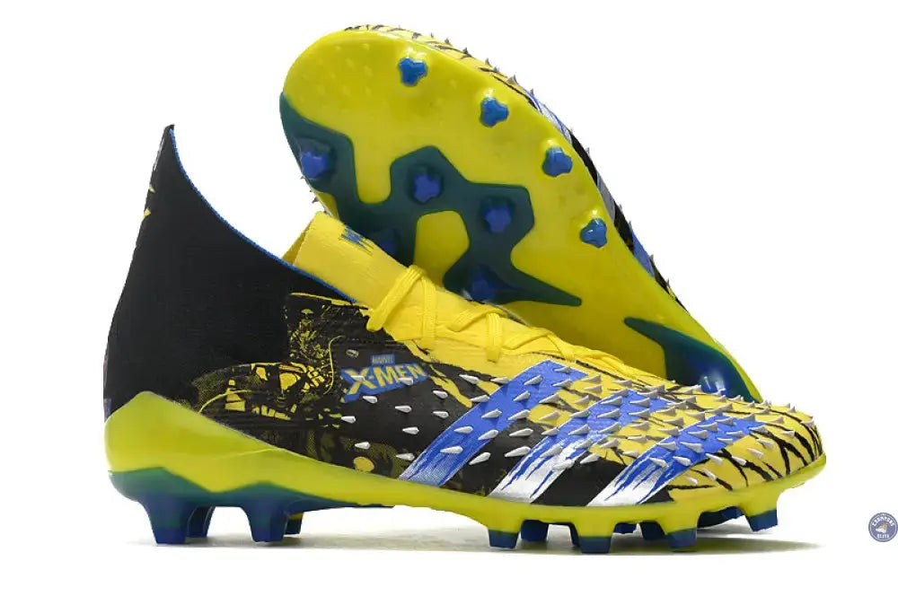 Image of Predator Freak Lacets FG X-Men Wolverine - Jaune/Bleu/Noir ÉDITION LIMITÉE