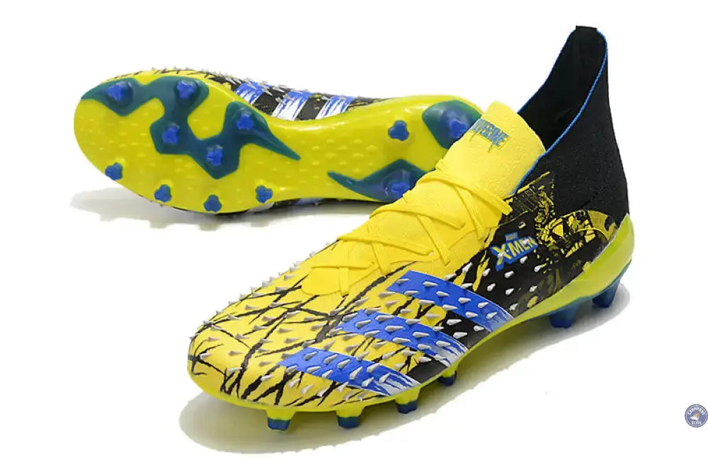Image of Predator Freak Lacets FG X-Men Wolverine - Jaune/Bleu/Noir ÉDITION LIMITÉE