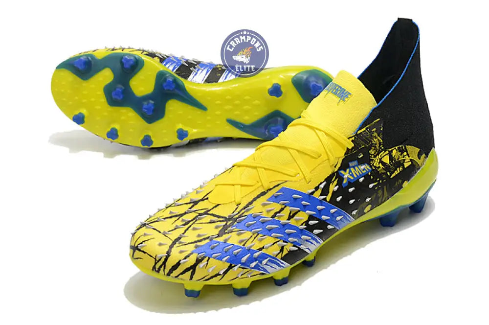 Image of Predator Freak Lacets FG X-Men Wolverine - Jaune/Bleu/Noir ÉDITION LIMITÉE